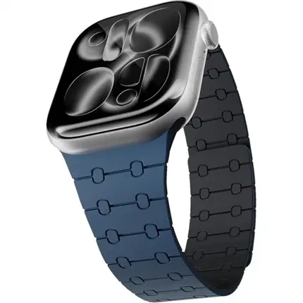 Epico Magnetic+ silikonový řemínek pro Apple Watch 42/41/40/38mm modrý