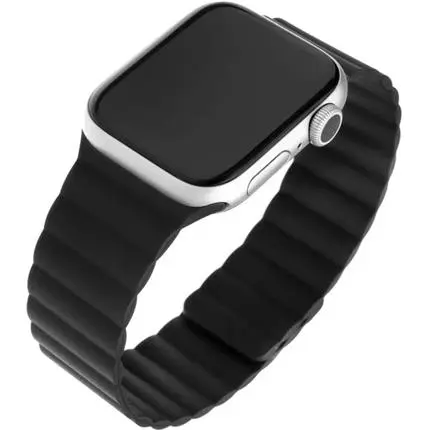 FIXED Magnetic Strap silikonový řemínek s magnetickým zapínáním Apple Watch 38 mm/40 mm černý