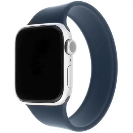 FIXED provlékací silikonový řemínek Apple Watch 38/40/41mm XS modrý