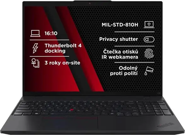 Lenovo ThinkPad L16 G2 Ryzen 5 PRO 215/16GB/512GB SSD/16" WUXGA/3Y Onsite/Win11 Pro/černá