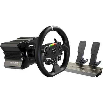 Moza Racing herní set - R5 základna + ES add-on volant + SRP-Lite pedály + držák Moza Racing R5 RS2