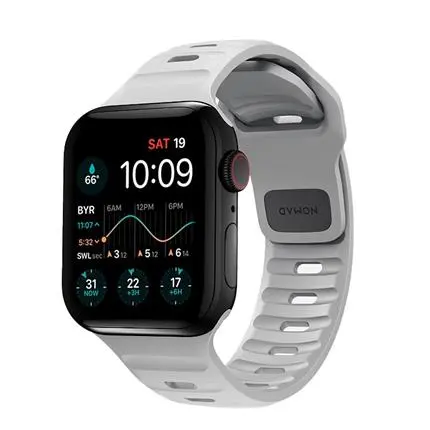 Nomad řemínek Sport Strap pro Apple Watch 42/44/45mm-Lunar Gray