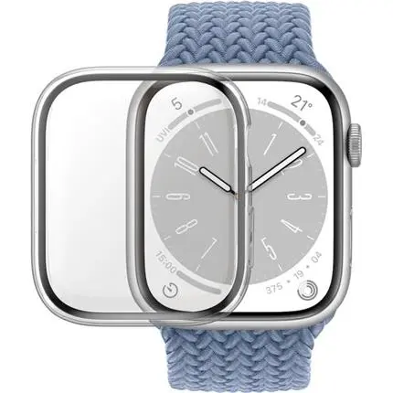 PanzerGlass Apple Watch 9/8/7 (41mm) ochranný kryt s D3O - čirý rámeček
