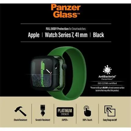 PanzerGlass Full Protection Apple Watch 7/8/9 41mm (černý rámeček)