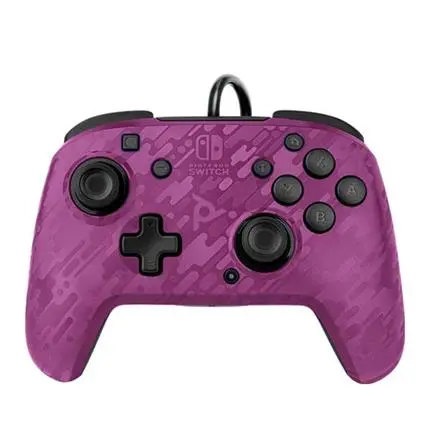 PDP Faceoff Deluxe+ Audio Controller Camo Purple (Switch)
