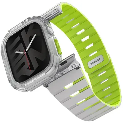 SKINARMA Gemini + Atom řemínek a kryt Apple Watch 42mm limetkový (neonový)