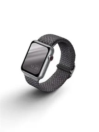 UNIQ Aspen Braided řemínek pro Apple Watch 41/40/38mm šedý