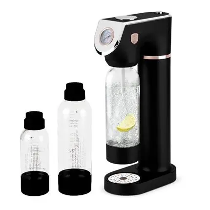 Výrobník sody Berlingerhaus Sodabar + 2 lahve Black Rose Collection