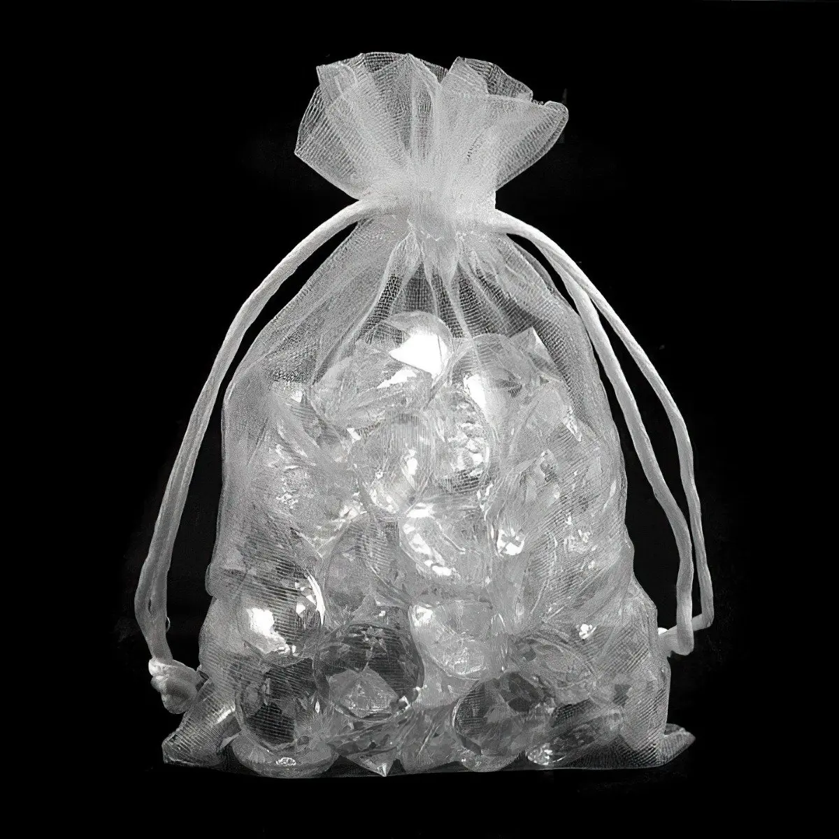 Stoklasa Pytlík organzový dárkový 720368/11, bílá, 10x15cm