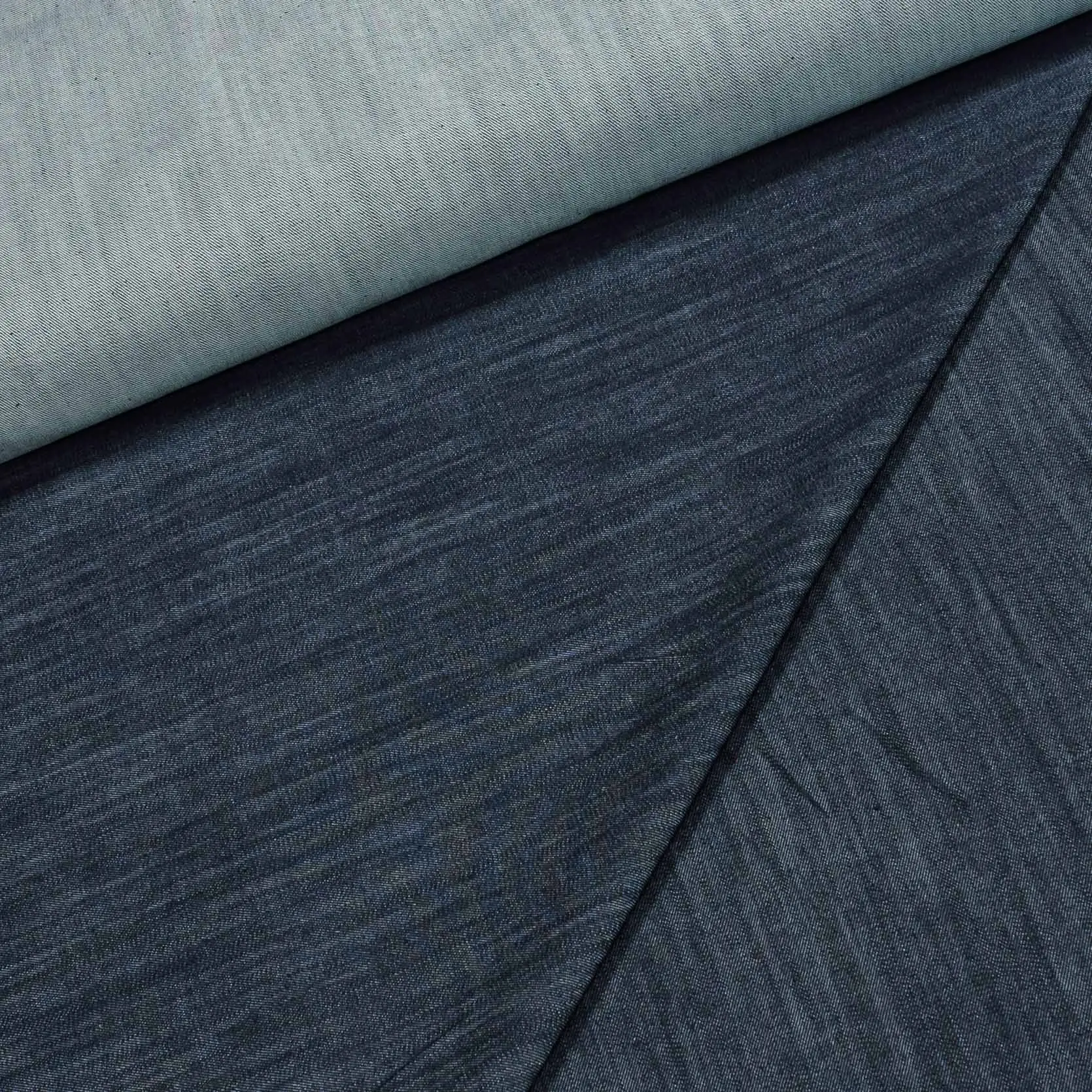 Bavlněná riflovina (denim, džínovina) elastická č.10, modrá 380g/m2, š.140cm (látka v metráži)
