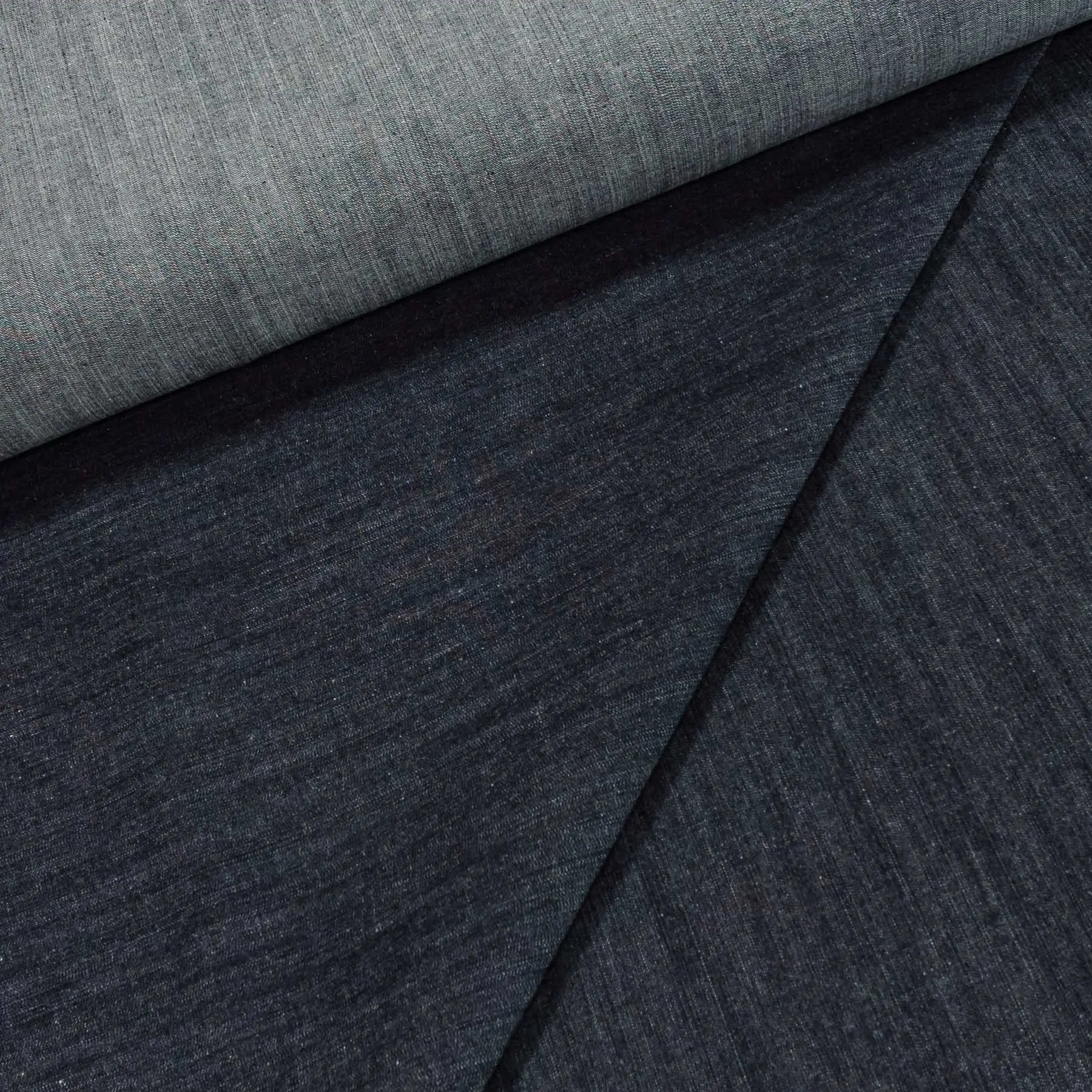 Bavlněná riflovina (denim, džínovina) modrá žíhaná č.7, klasická, š.160cm, 380 g/m2, 100% bavlna (látka v metráži)