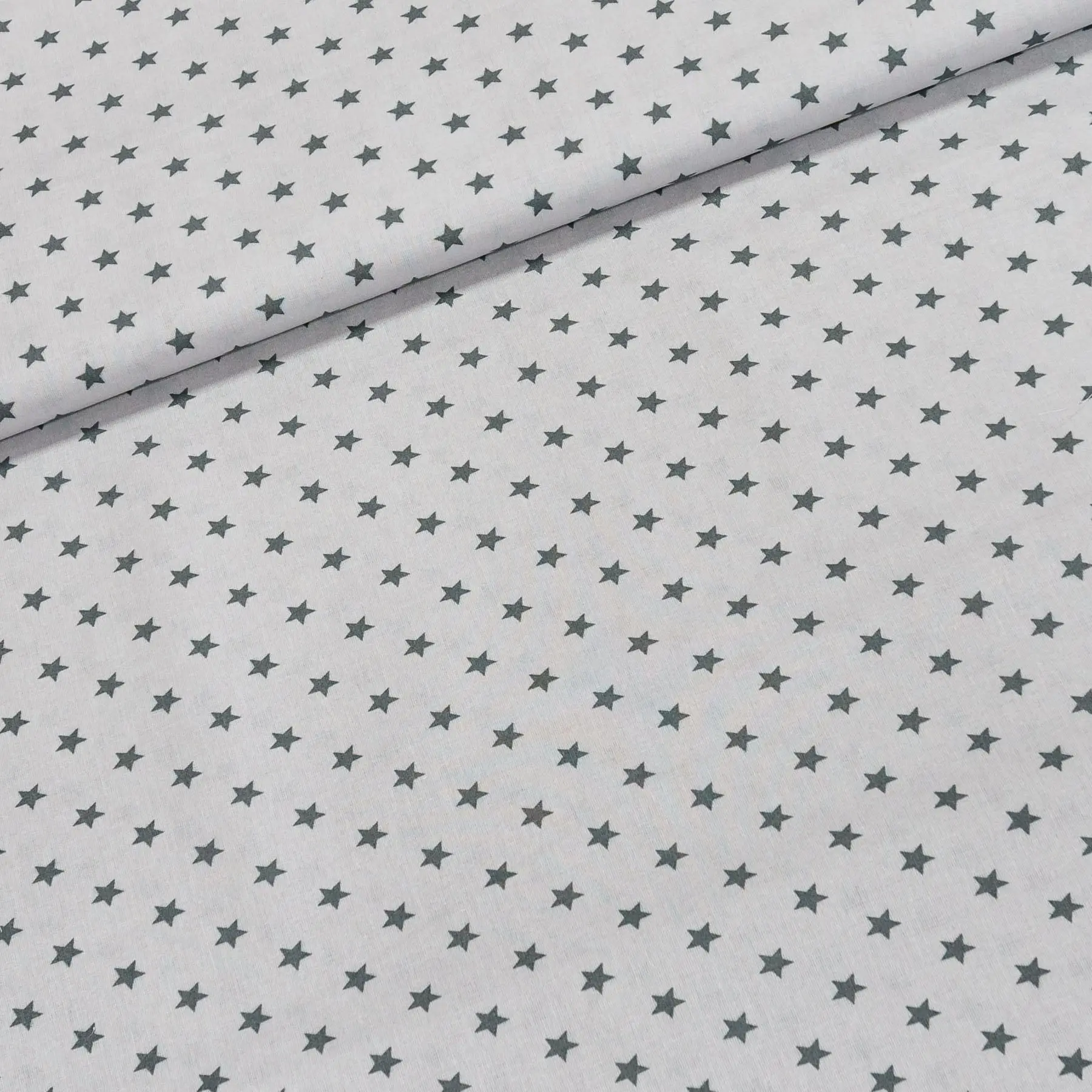 Bavlněné plátno 203000 tmavě šedé hvězdy na šedé, š.160cm (látka v metráži)