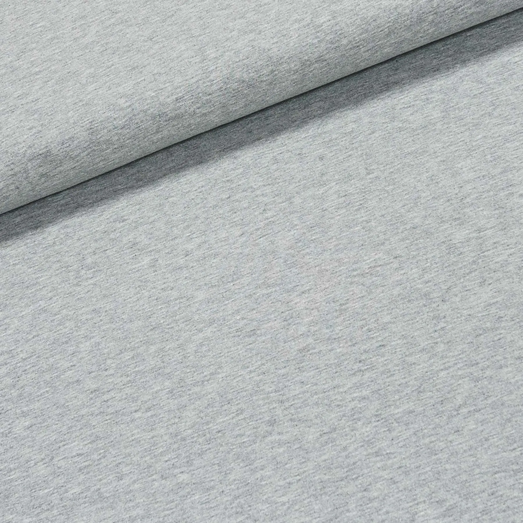 Bavlněný úplet TEPLÁKOVINA 0196-651, melanž, světle šedý melír, š.150cm (látka v metráži)