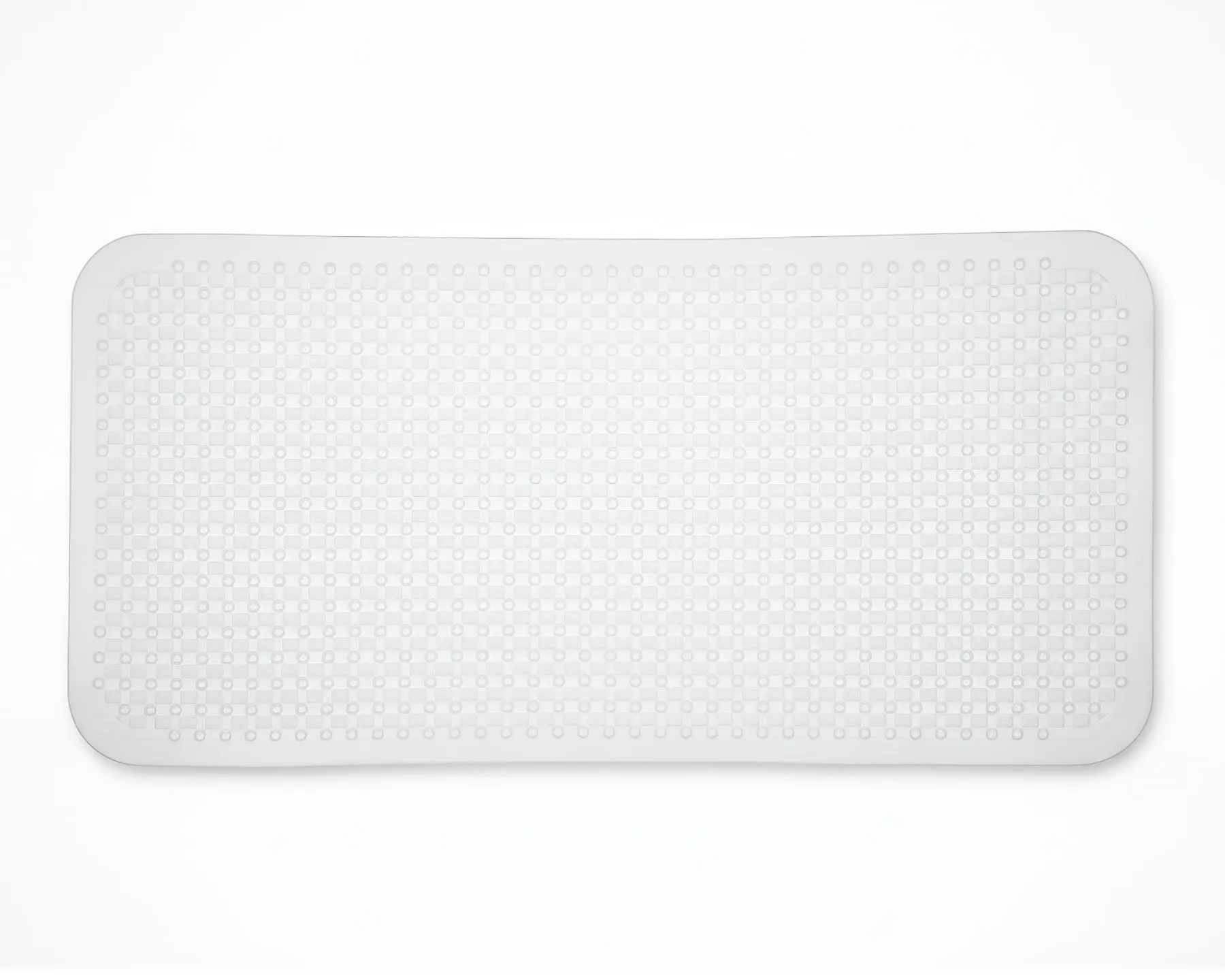 Bezpečnostní protiskluzová koupelnová podložka RAMSI II PVC, bílá, 35x72cm