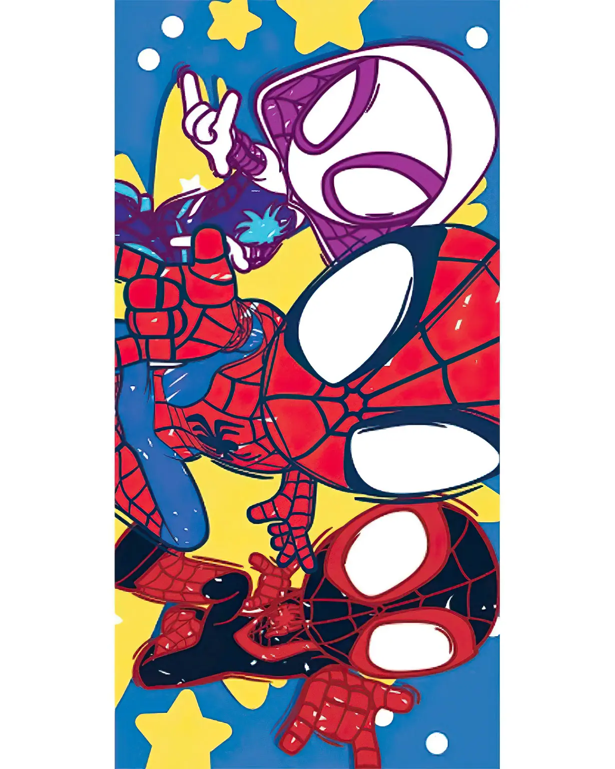 Carbotex Osuška SPIDEY PŘIPRAVENI DO AKCE, modrá, froté, 70x140cm
