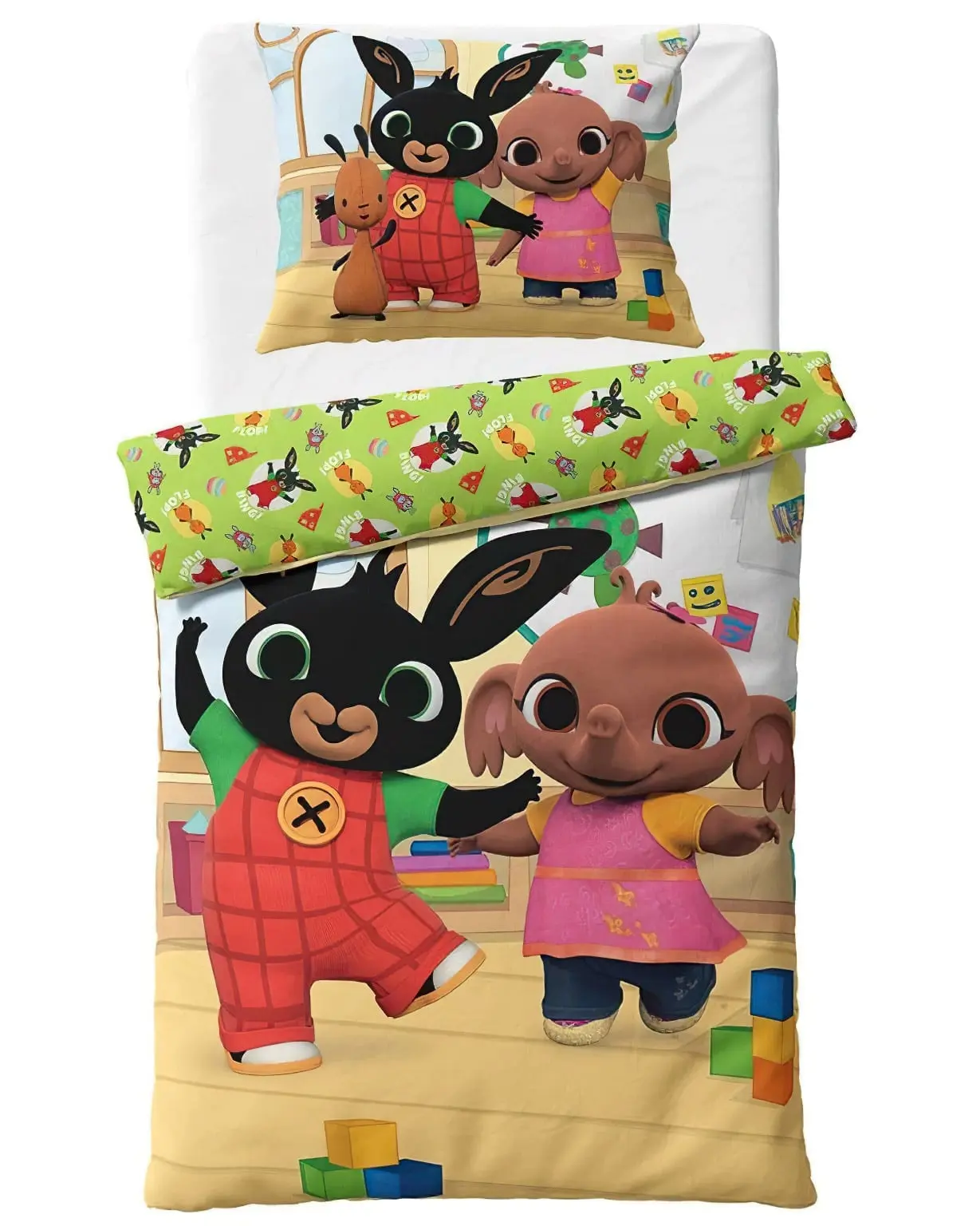 Carbotex Povlečení Zajíček Bing a Sula ve školce 140x200, 70x90 cm