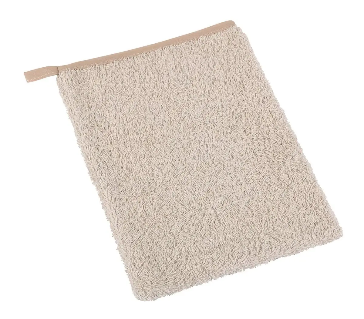 Bellatex Koupelnová mycí žínka 23/13, bavlněné froté, jednobarevná kávová, 17x25cm