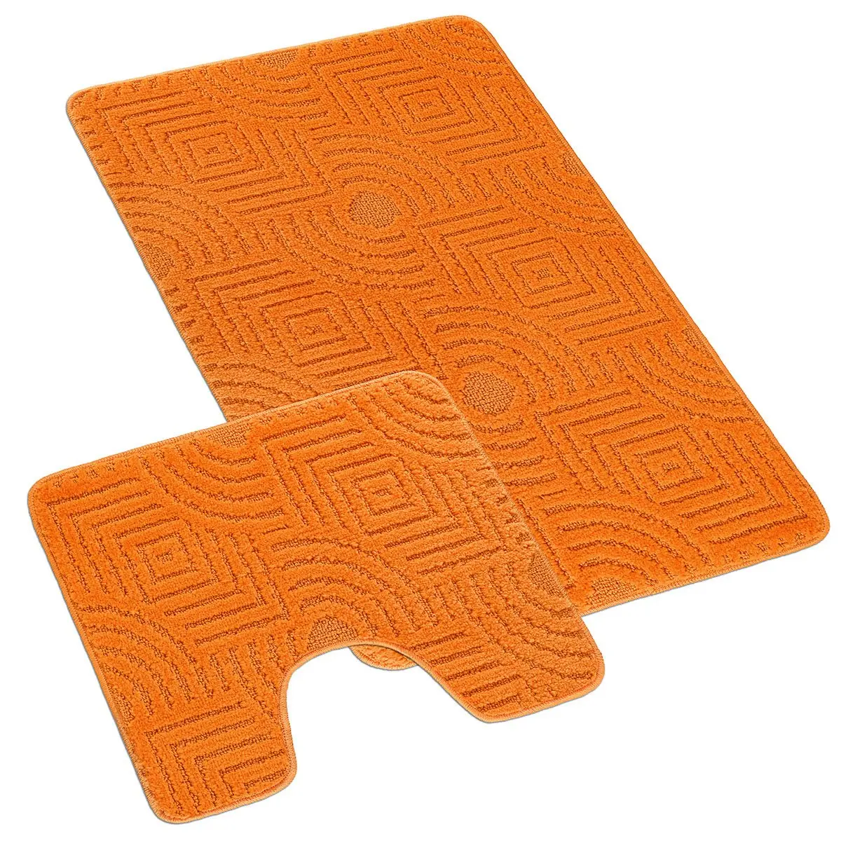 Bellatex Koupelnová předložka BANY, UNI BLUDIŠTĚ ORANŽOVÉ 60x50cm na WC