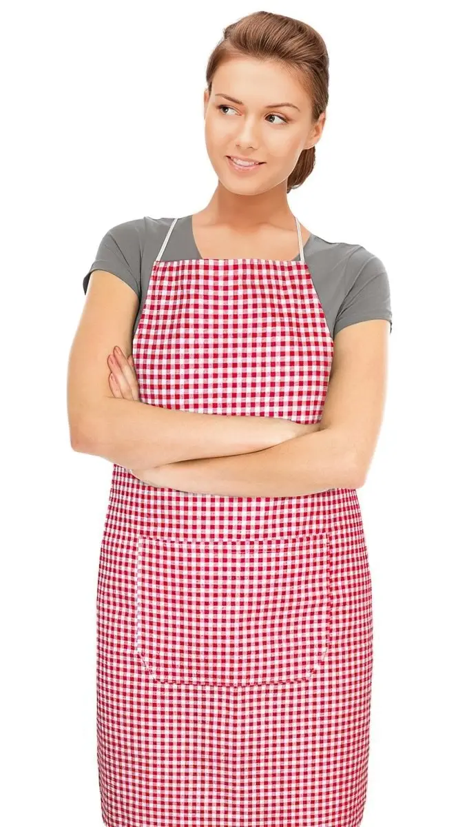 Bellatex kuchyňská zástěra BERTA 7750/609, KOSTIČKA ČERVENÁ 67x84cm