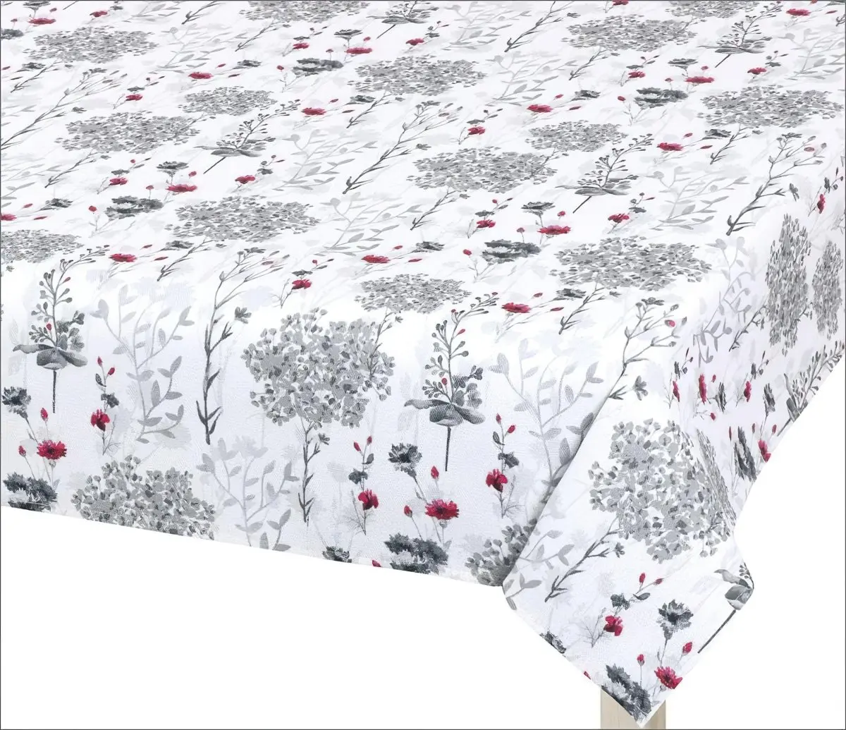 Bellatex kuchyňský ubrus DITA 405, ŠEDÉ VĚTVIČKY, 120x140cm (obdélník)