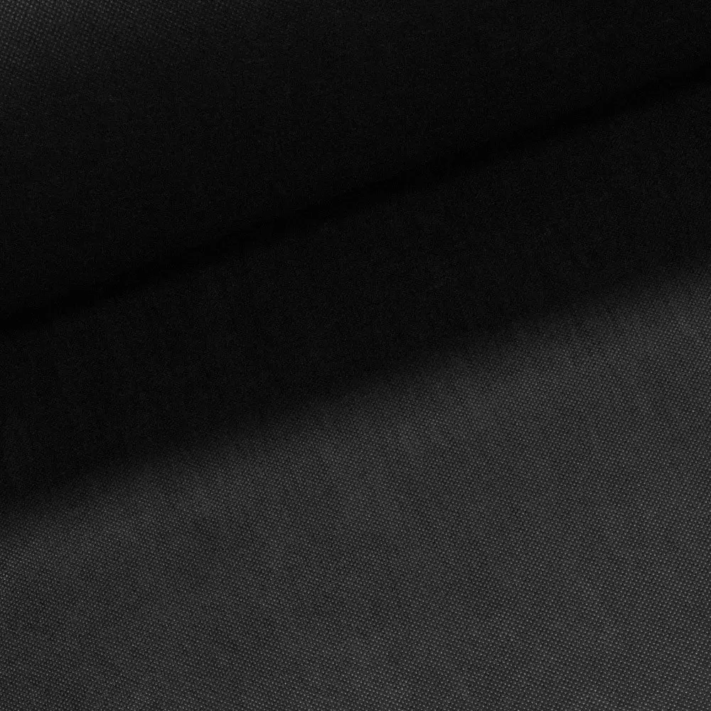 BPP Netkaná textilie, černá, š. 160cm, 50g/m2, středně pevná (látka v metráži)
