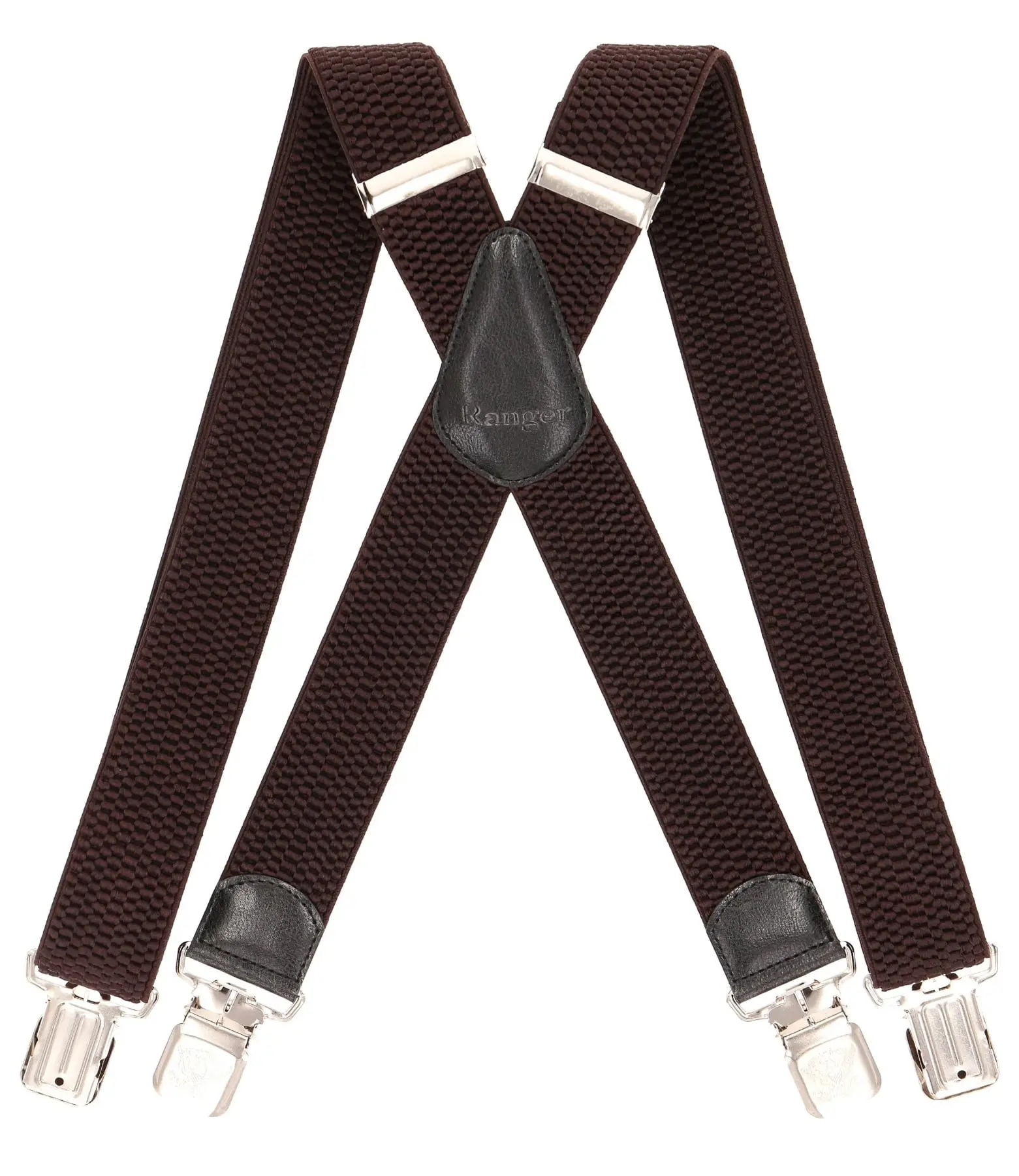 Ranger Šle pánské RANGER Dj40.011, délka 130cm, šíře 4cm, tvar X, tmavě hnědé