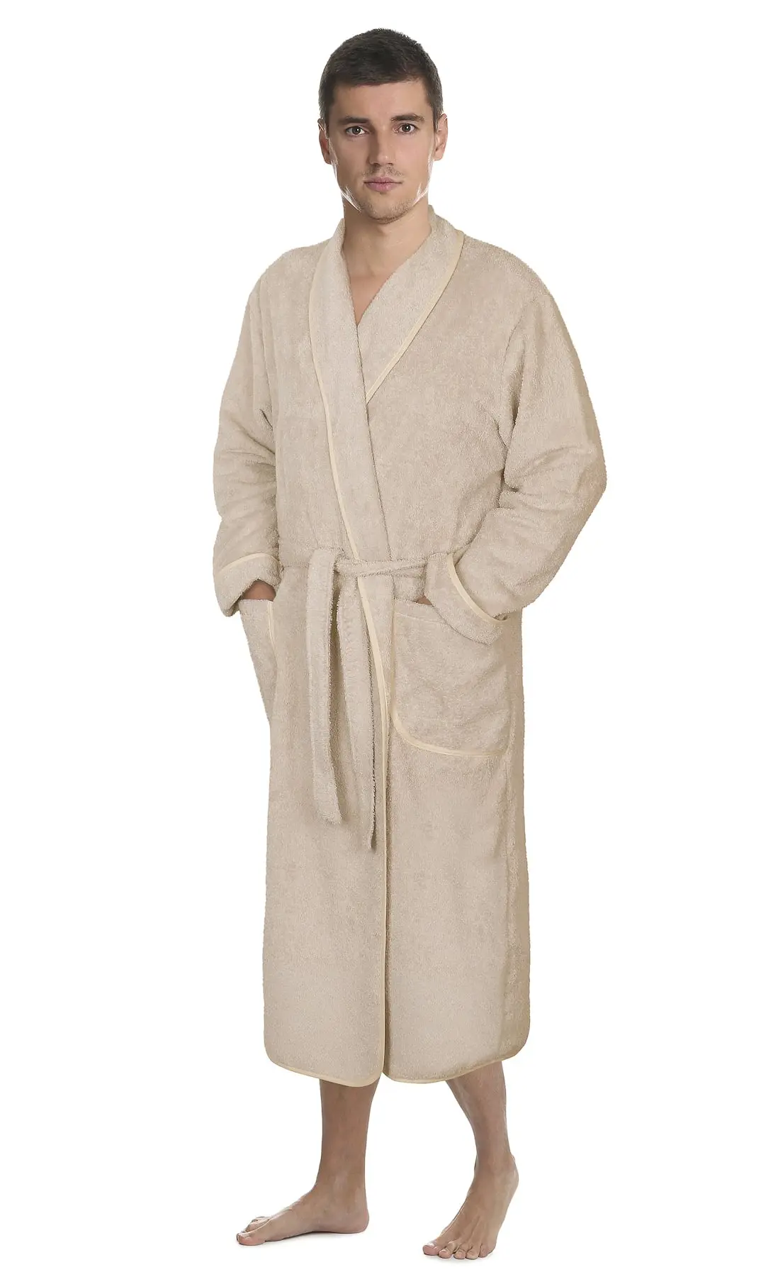 Bellatex Župan FROTÉ 4825/013 kávový, bavlněné froté, 330 g/m², pánský, velikost