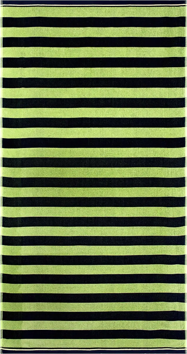 Jules Clarysse plážová osuška ZEBRA, zelenomodrá proužkovaná, froté, 90x170cm