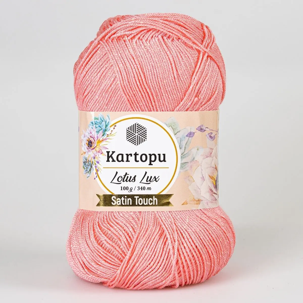 Pletací / háčkovací příze Kartopu LOTUS LUX K766 růžová s lurexem, efektní 100g/340m