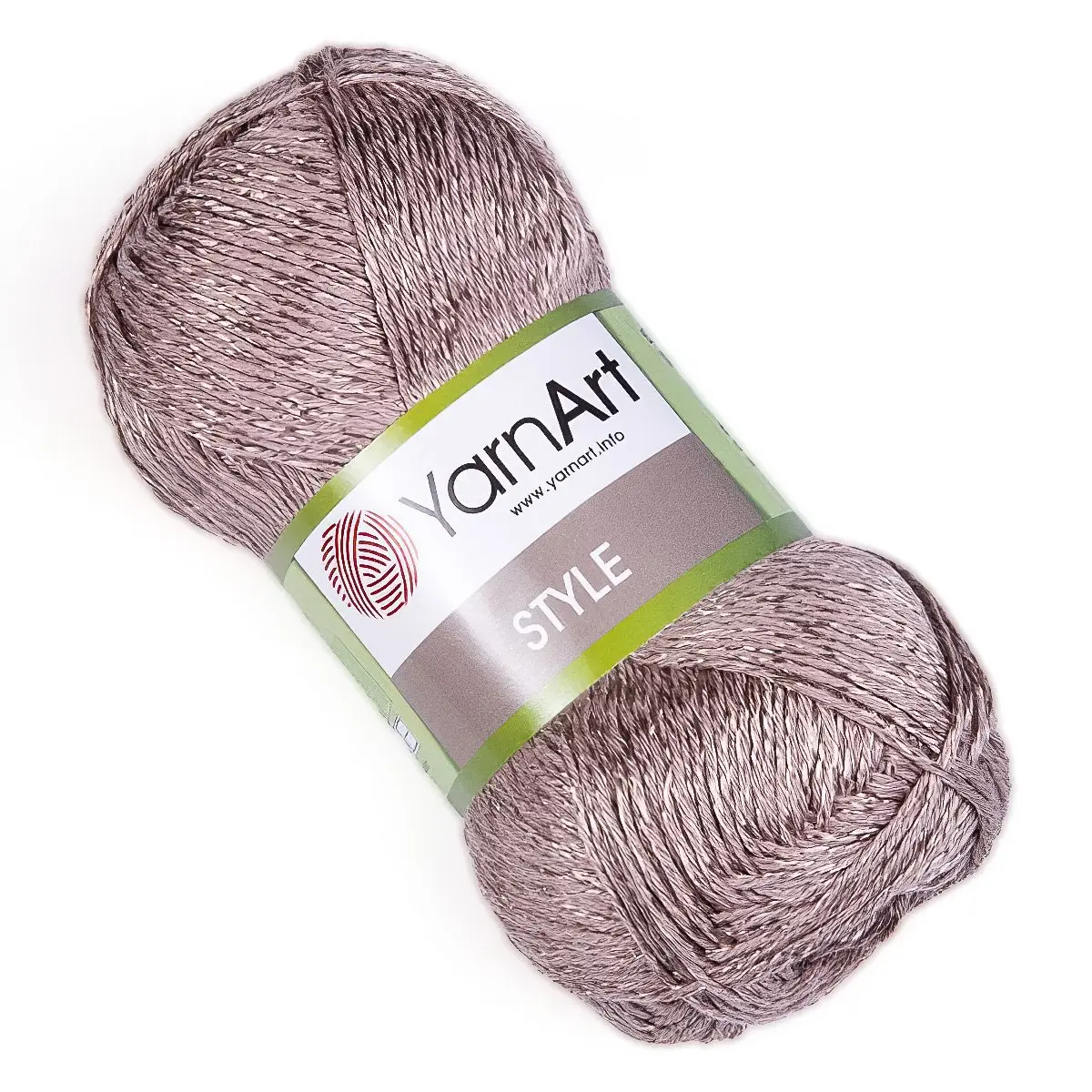 Pletací / háčkovací příze YarnArt STYLE 655 kapučíno, jednobarevná, viskózová, 50g/185m