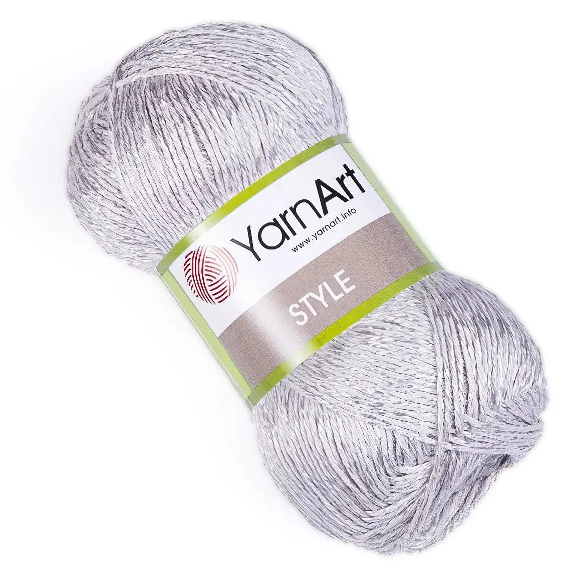 Pletací / háčkovací příze YarnArt STYLE 666 světle šedá, jednobarevná, viskózová, 50g/185m
