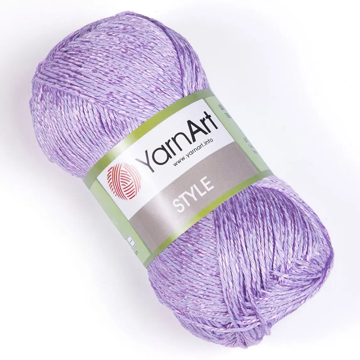 Pletací / háčkovací příze YarnArt STYLE 674 světle fialová, jednobarevná, viskózová, 50g/185m