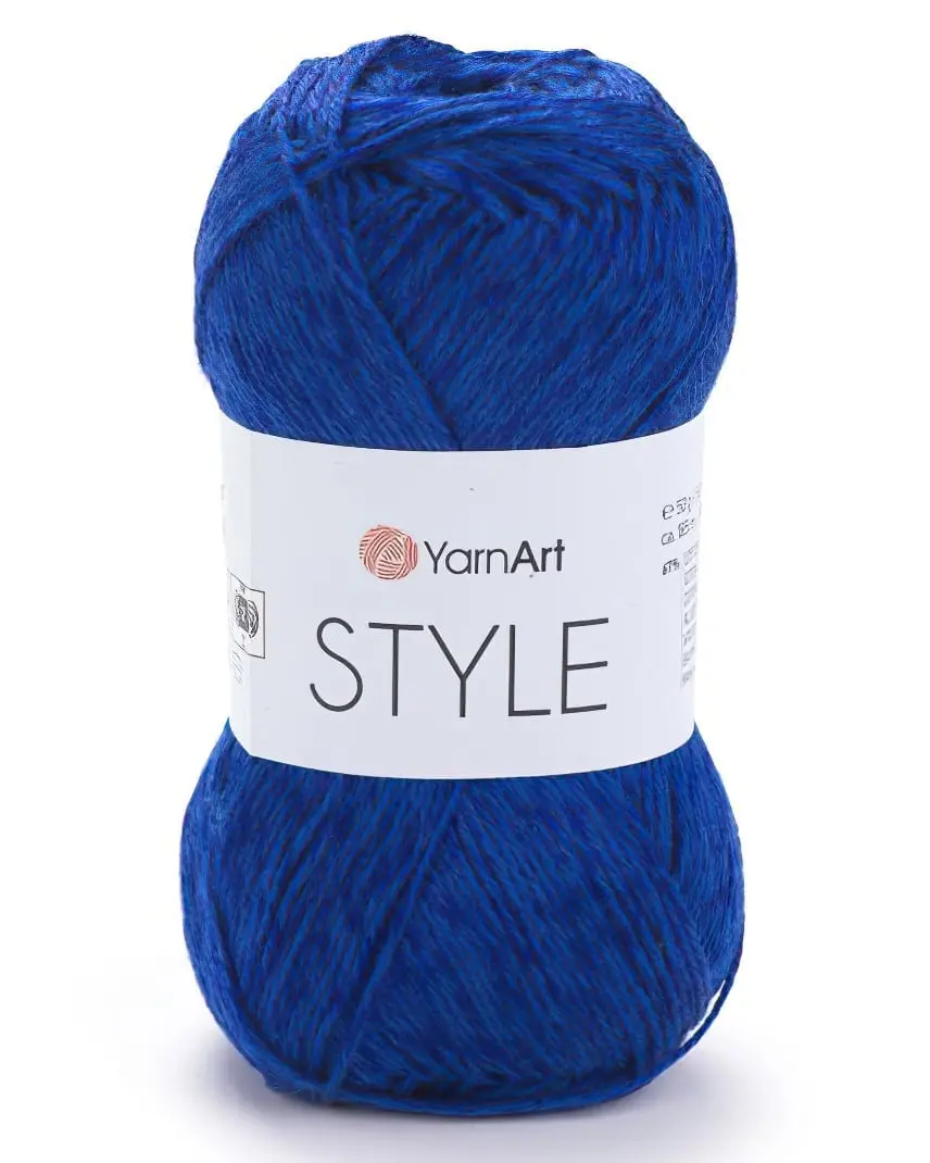 Pletací / háčkovací příze YarnArt STYLE 678 královsky modrá, jednobarevná, viskózová, 50g/185m