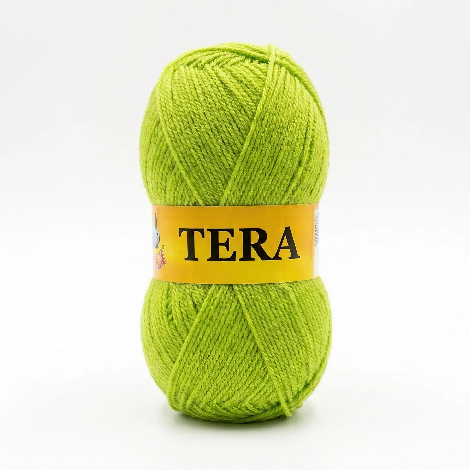 Pletací příze Vlnika TERA 96 zelená, klasická, 100g/310m