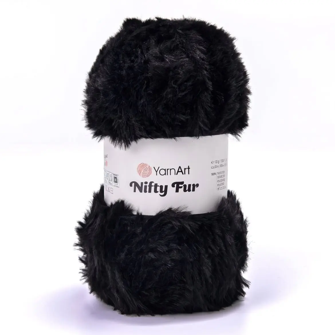 Pletací příze YarnArt NIFTY FUR 8402 černá, chlupatá, efektní, 100g/80m
