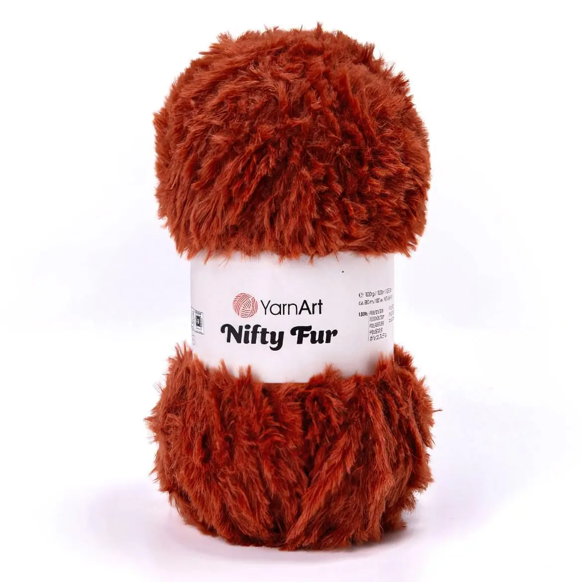 Pletací příze YarnArt NIFTY FUR 8403 rezavá, chlupatá, efektní, 100g/80m