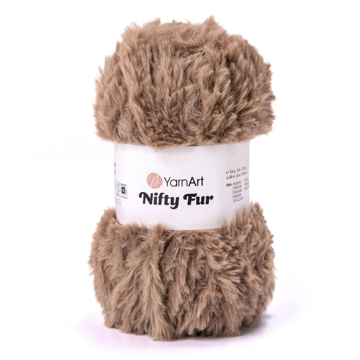 Pletací příze YarnArt NIFTY FUR 8405 světle hnědá, chlupatá, efektní, 100g/80m