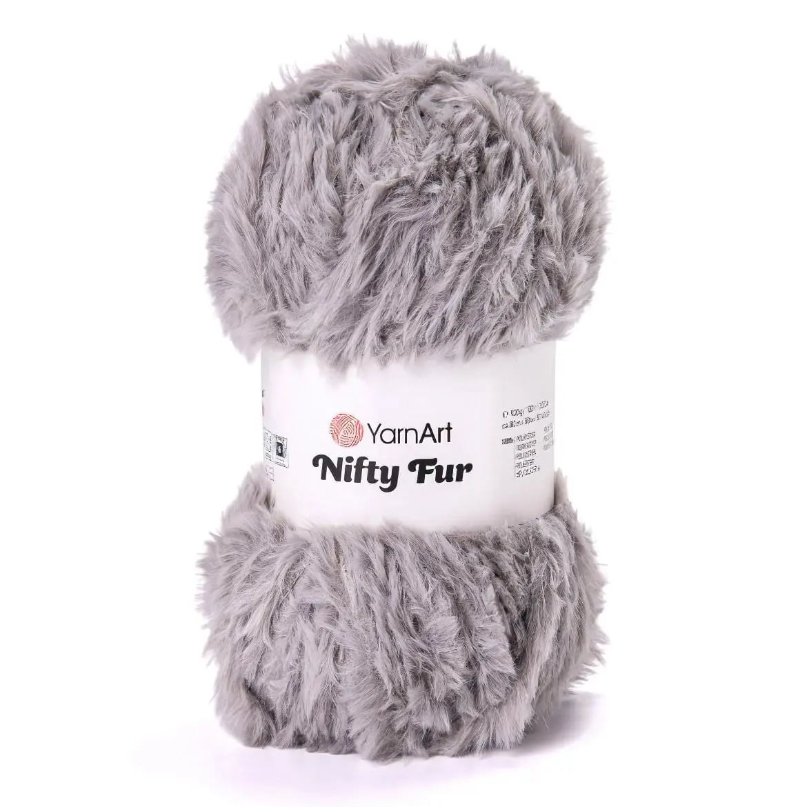Pletací příze YarnArt NIFTY FUR 8406 světle šedá, chlupatá, efektní, 100g/80m