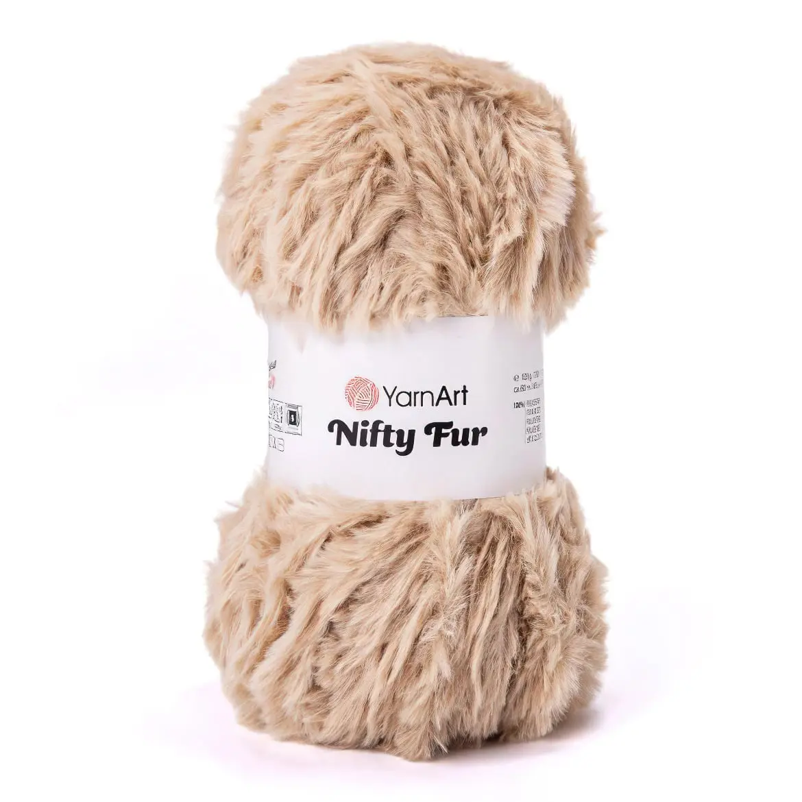 Pletací příze YarnArt NIFTY FUR 8407 béžová, chlupatá, efektní, 100g/80m