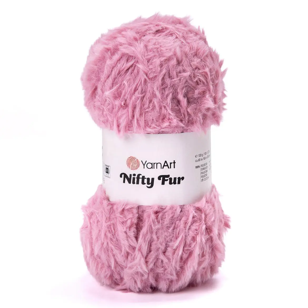 Pletací příze YarnArt NIFTY FUR 8411 růžová, chlupatá, efektní, 100g/80m