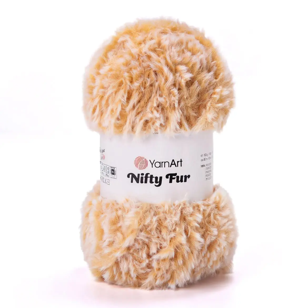 Pletací příze YarnArt NIFTY FUR 8418 žluto-béžová, chlupatá, efektní, 100g/80m