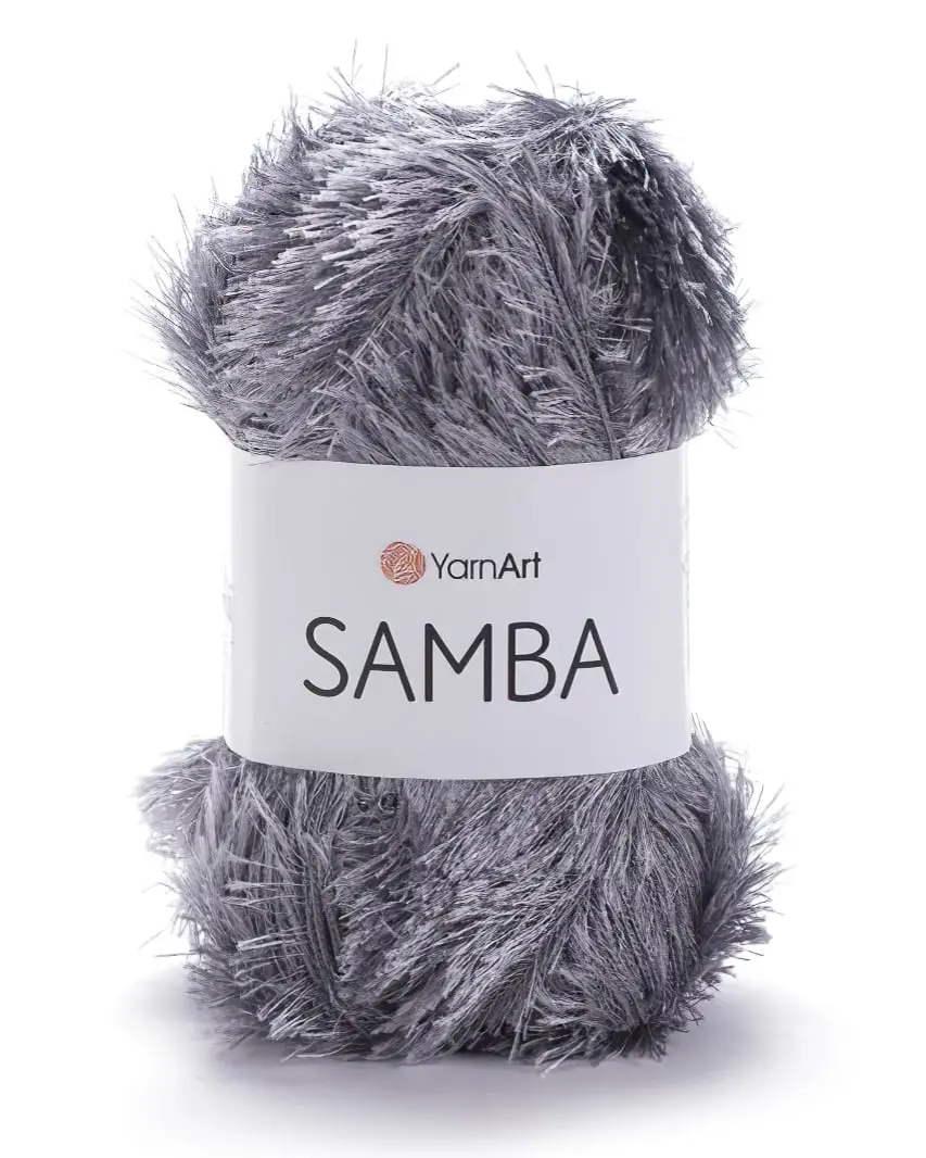 Pletací příze YarnArt SAMBA 3318 šedá, efektní, 150g/100m