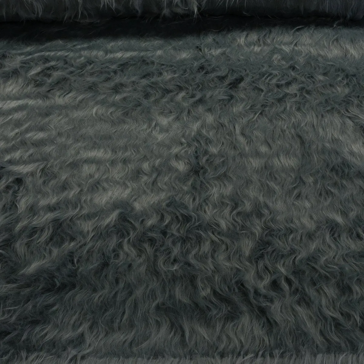 Plyš PELO LARGO 1001 DLOUHÝ CHLUP, šedozelený, šíře 160cm (metráž)