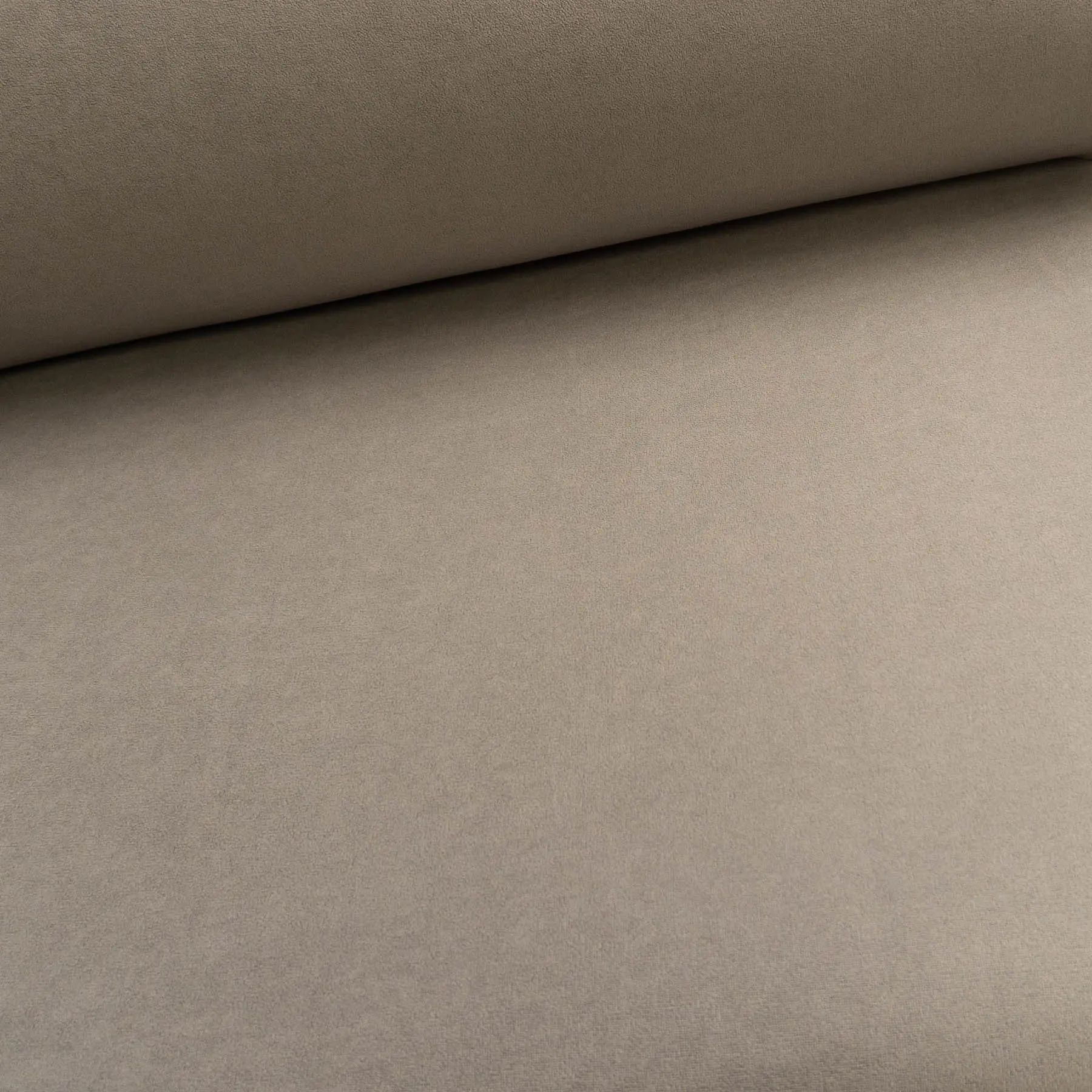 TextilCentrum.cz Potahová látka na STROPNICI do auta AUTOMOTIVE HEADLINER VELUR F3, šedo-béžová, jemný velur, tloušťka 3 mm, s molitanem a síťkou, š.180cm (látka v metráži)