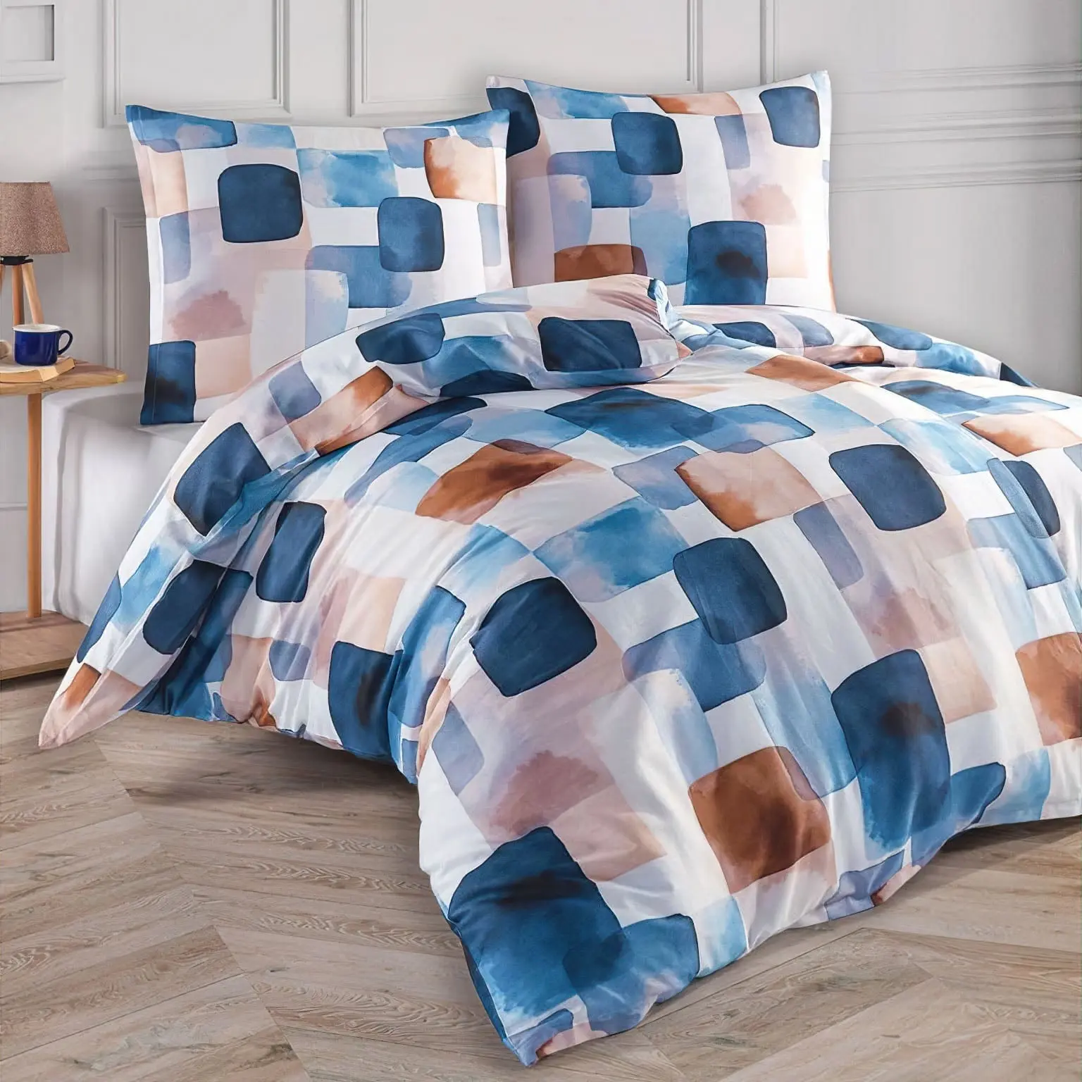 TipTrade s.r.o. Saténové povlečení Echo Varianta: Velikost: 140x200 + 70x90 cm