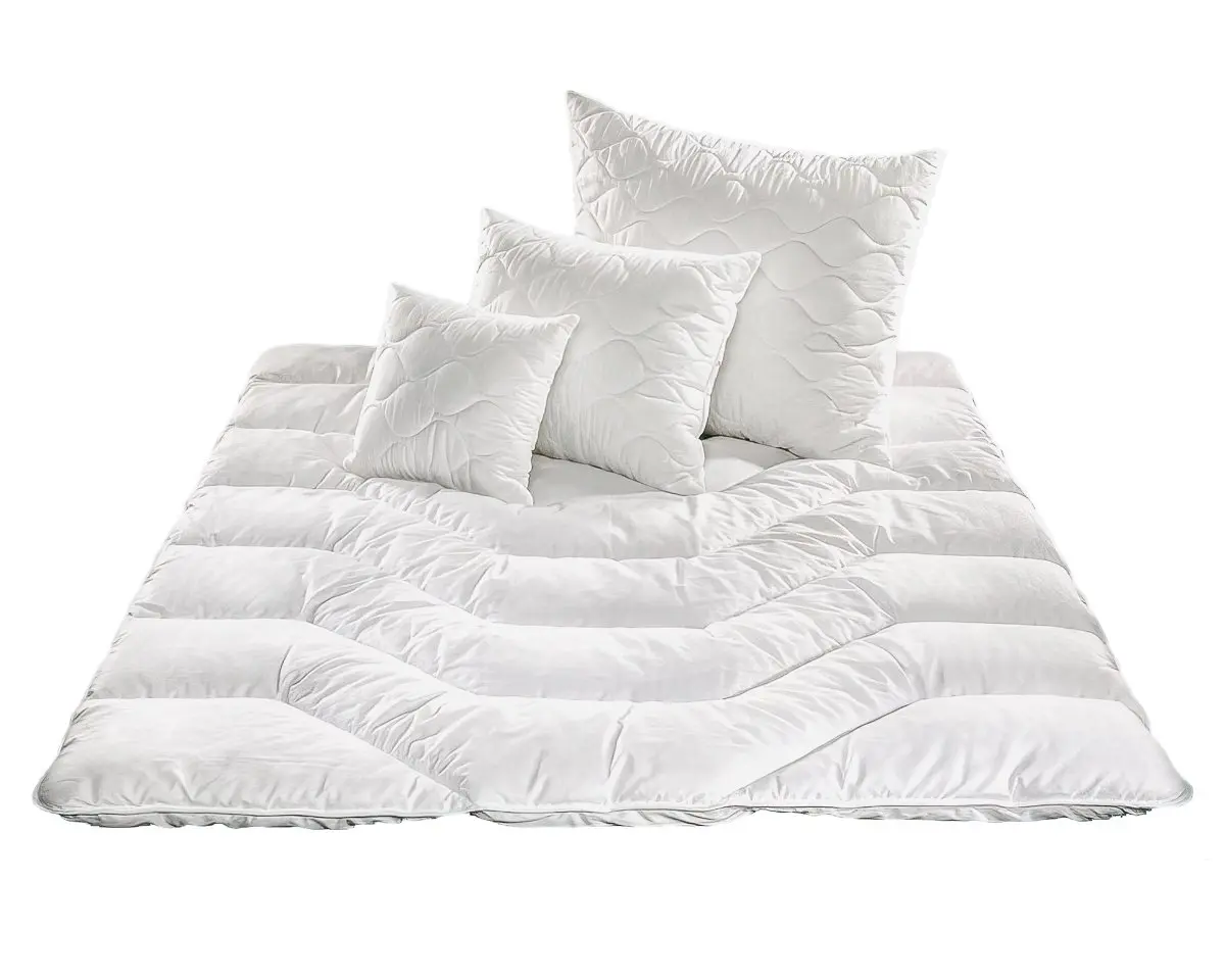 4sleep Set MEDICAL z dutého vlákna, prošívaný, přikrývka 140x200cm, polštář 70x90cm, normal (1000 + 1000g), v dárkové tašce
