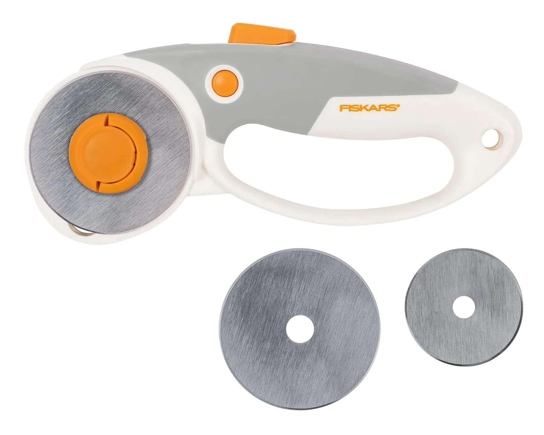 Fiskars Řezací kolečko na látky, patchwork FISKARS 1066048, dvě čepele průměr 45mm + 60mm