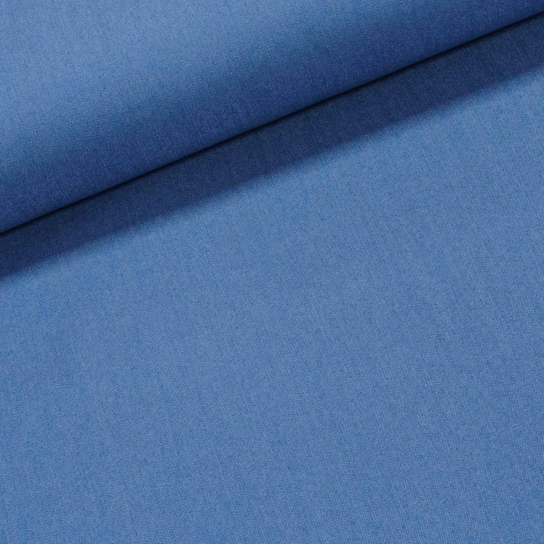 Směsová riflovina (denim, džínovina) DENIM PR 3 elastická, středně modrá, š.150cm (látka v metráži)