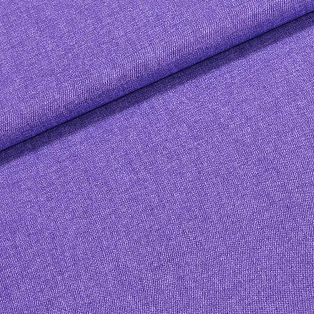 Směsové plátno EDGAR 37 fialový melír, š.140cm (látka v metráži)