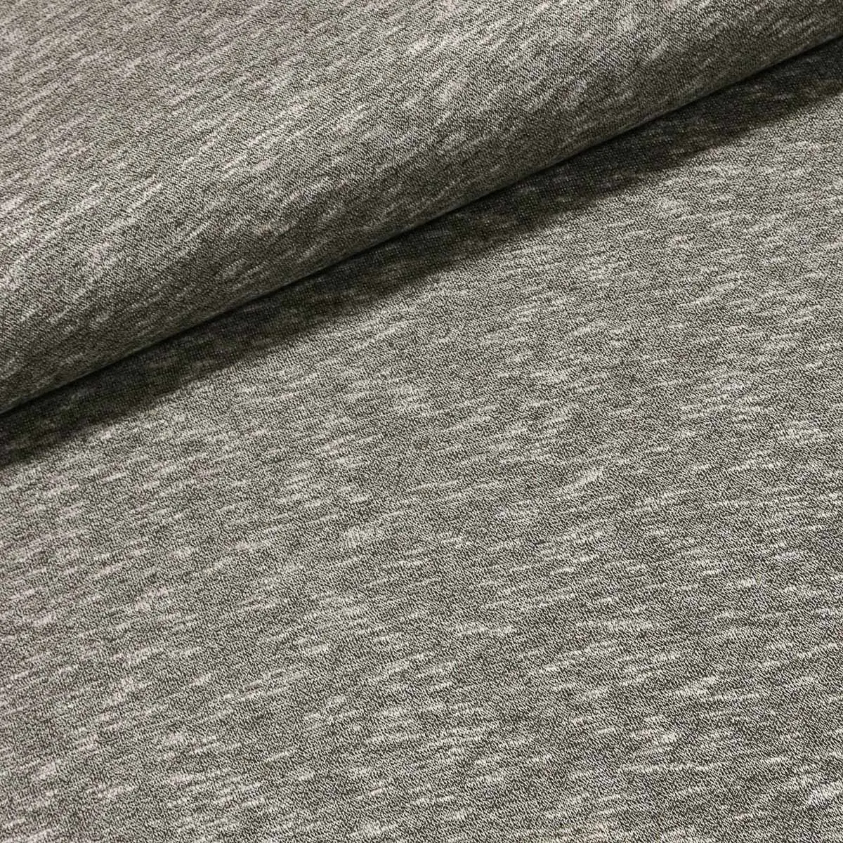 Směsový úplet 4512/03 (svetrovina) světle zeleno-šedý melír, š.150cm (látka v metráži)